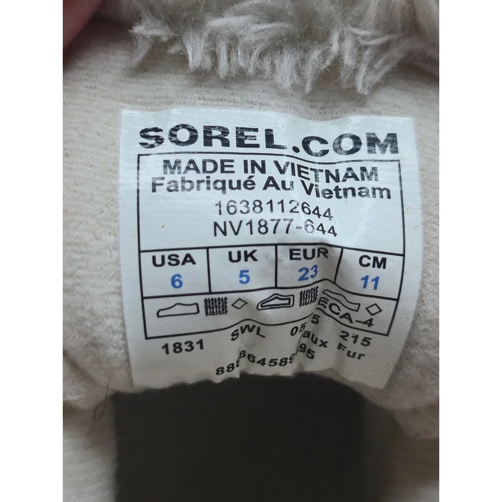 Sorel Snow Boots Commander Toddler Size 6 Pink Black Waterproof Insulated NV1877